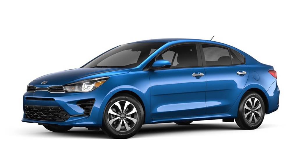 2022 Kia Rio Profile in Blue