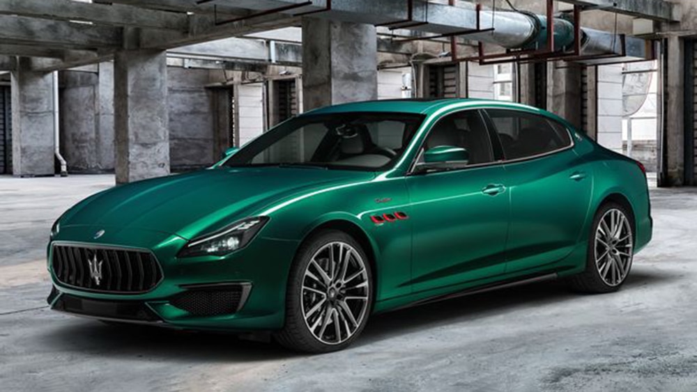 2022 Maserati Quattroport Trofeo Front Left in Green