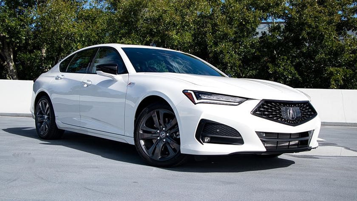 2022 Acura TLX Technology front right in white