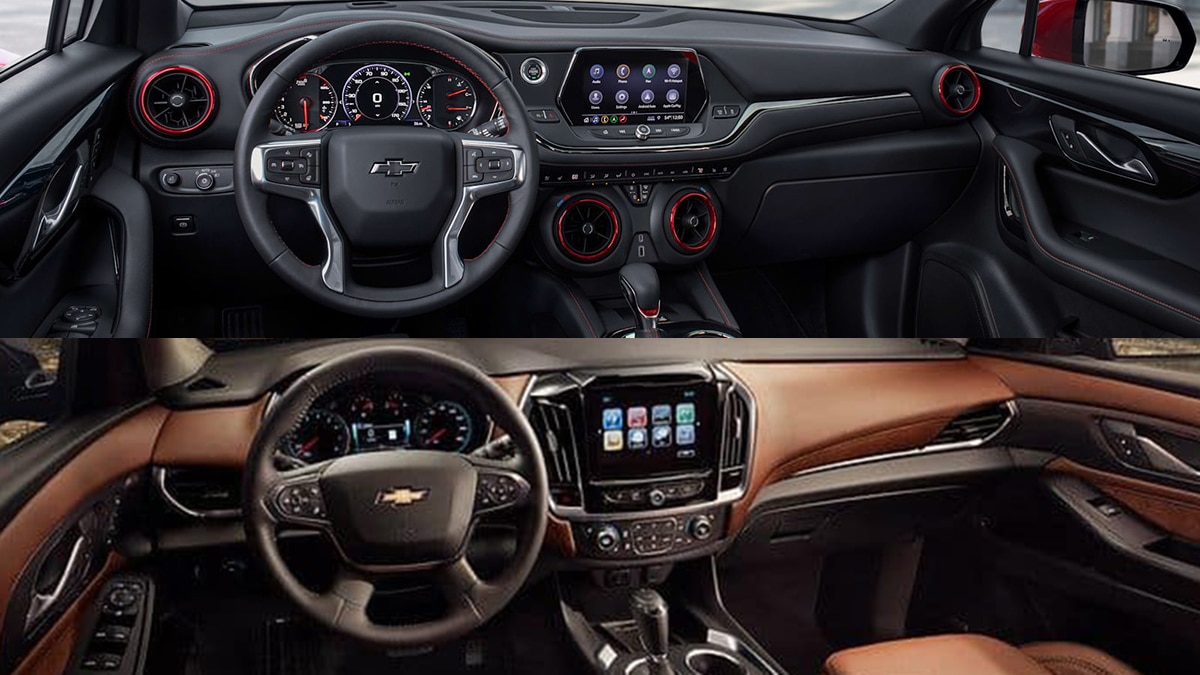 2022 Chevrolet Blazer vs. 2022 Chevrolet Traverse What's the