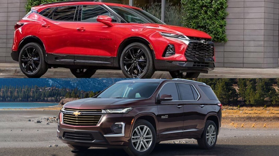 2022 Chevrolet Blazer vs. 2022 Chevrolet Traverse What's the
