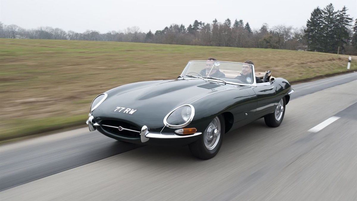 1961 Jaguar Type E Front Left in Silver