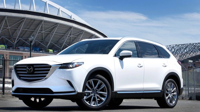 2018 Mazda CX-9 in white.