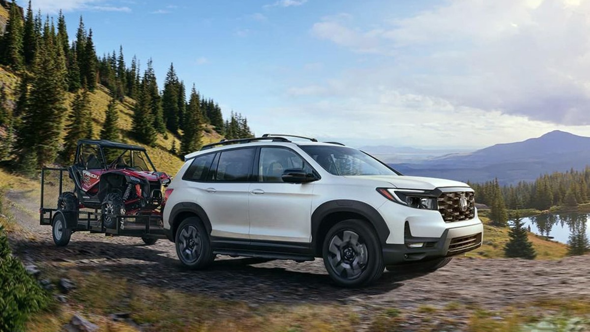 2022 Honda Passport EX-L front right in white