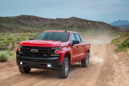2022 Chevrolet Silverado 1500 Limited LT Trail Boss front left in red