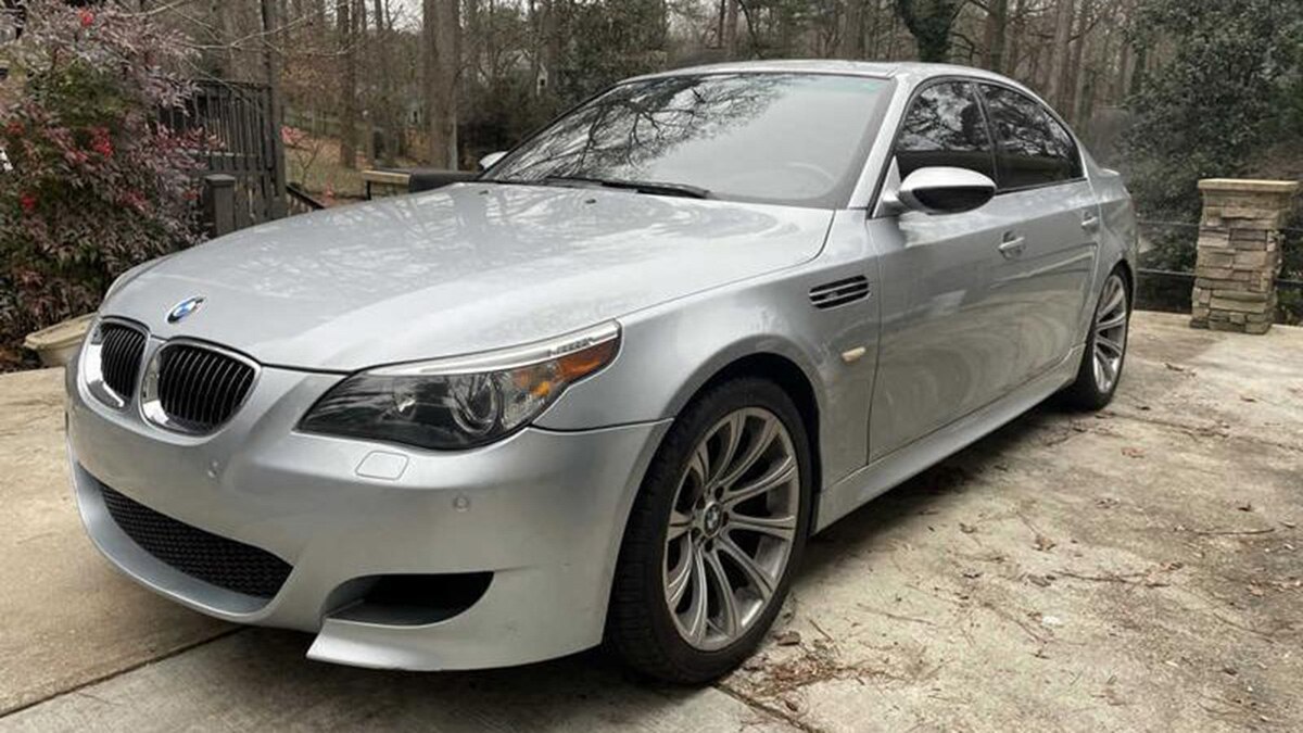 2006 BMW M5 Convertible front left in silver