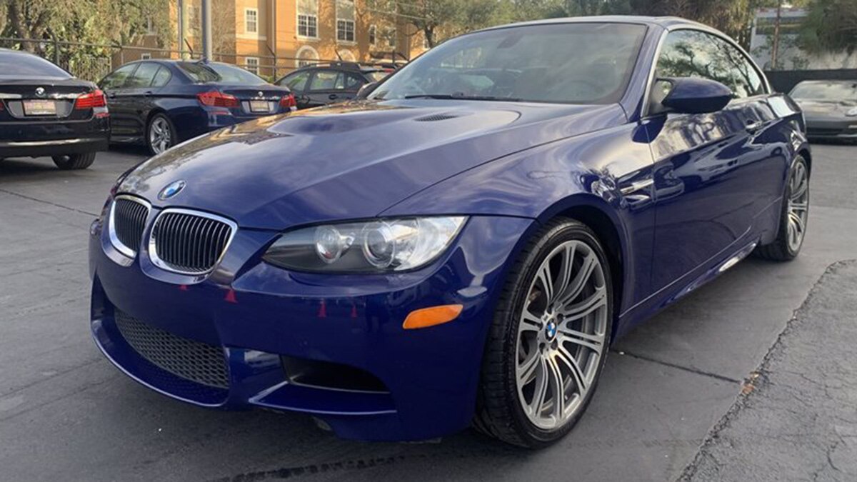 2008 BMW M3 Convertible front left in blue