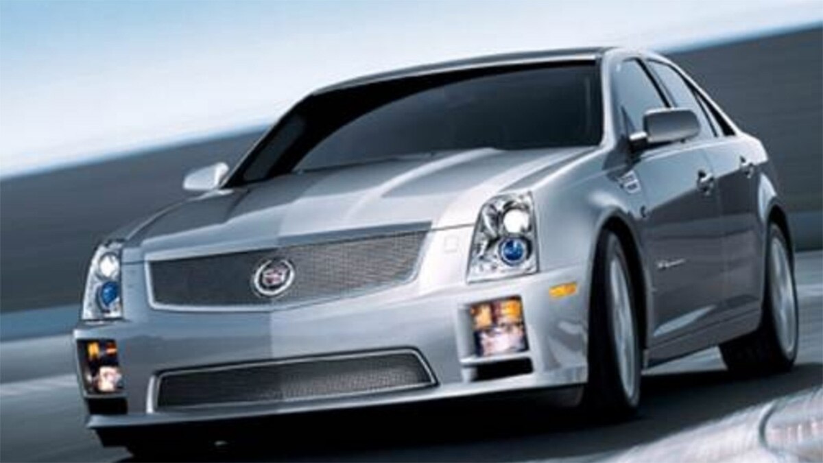 2008 Cadillac STS-V front left in silver