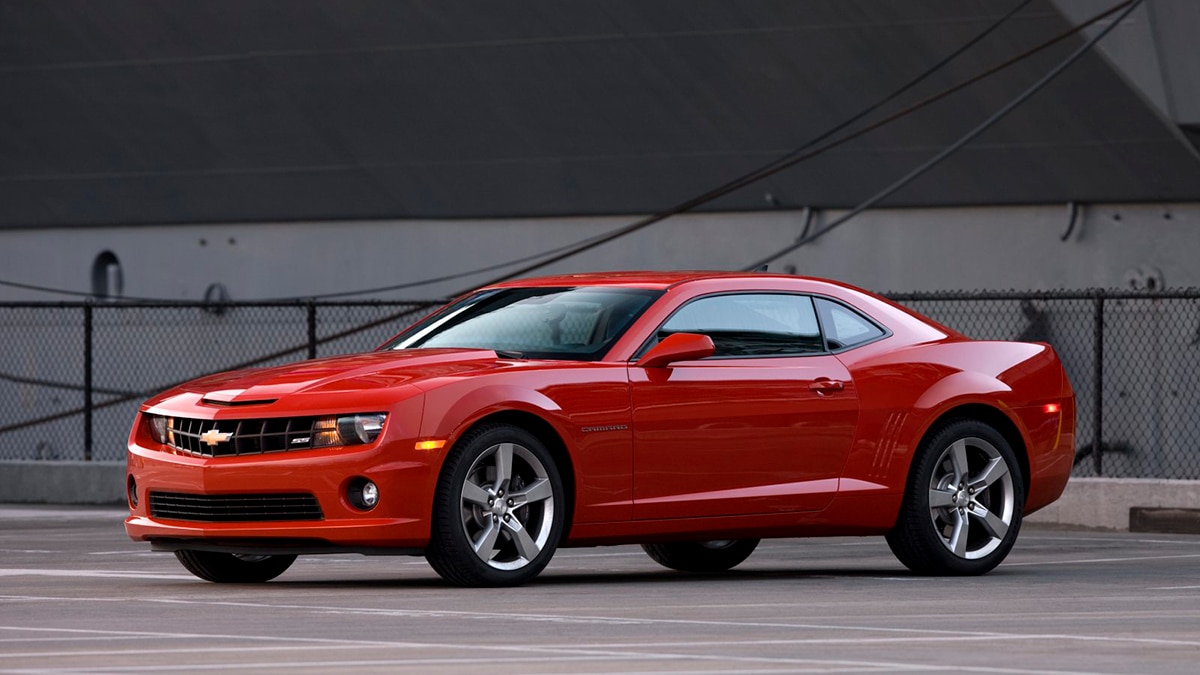 2011 Chevrolet Camaro front left in red