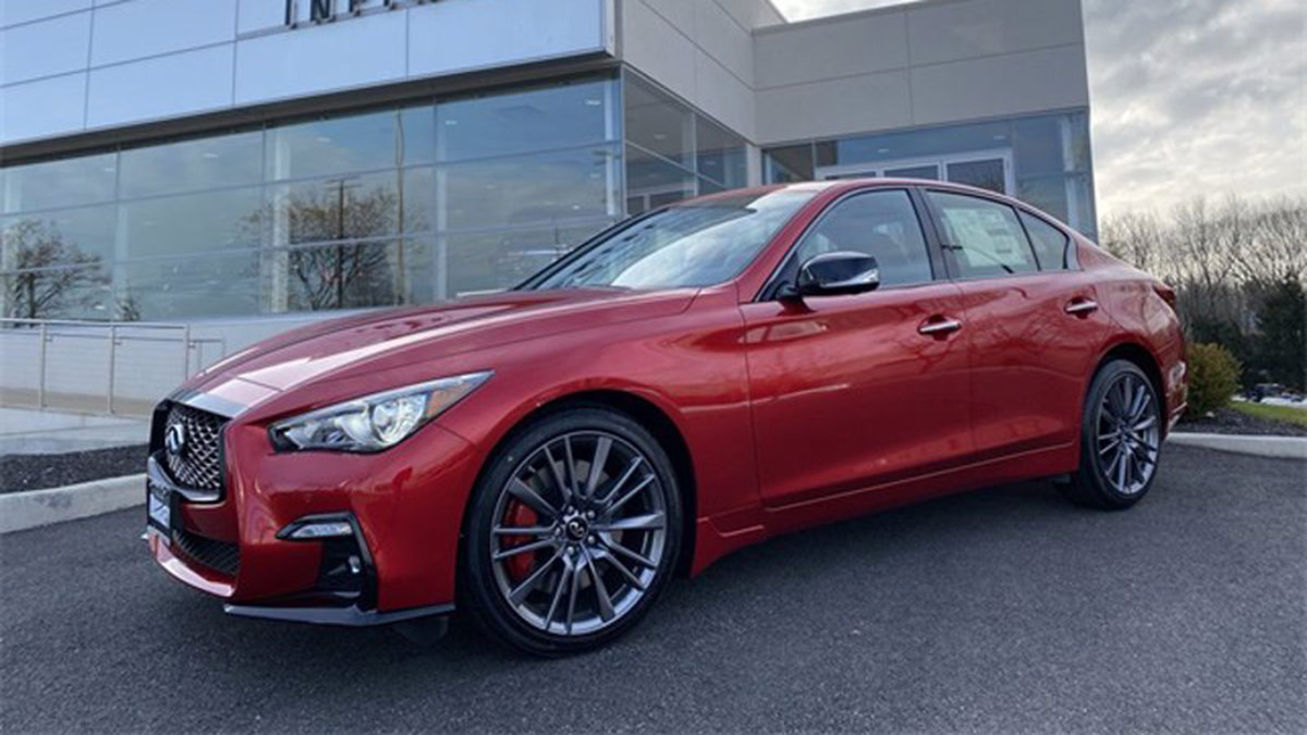 infiniti q50 red sport for sale