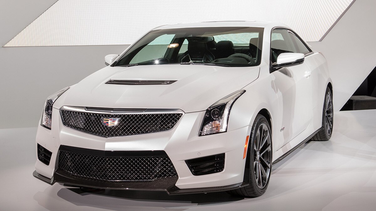 Cadillac ATS-V front left in white