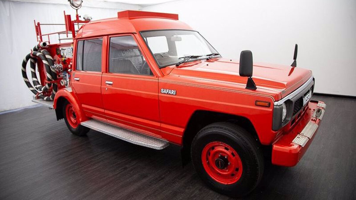 Here's a Barely Used JDM Nissan Safari Fire Truck for Sale Autotrader