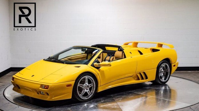 1998 Lamborghini Diablo VT in yellow.