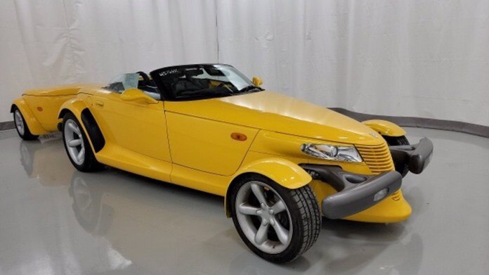 1999 Plymouth Prowler in yellow.