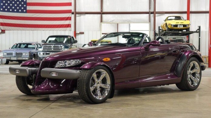 1999 Plymouth Prowler in purple.