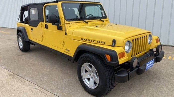 2006 Jeep Wrangler Unlimited Rubicon in yellow.