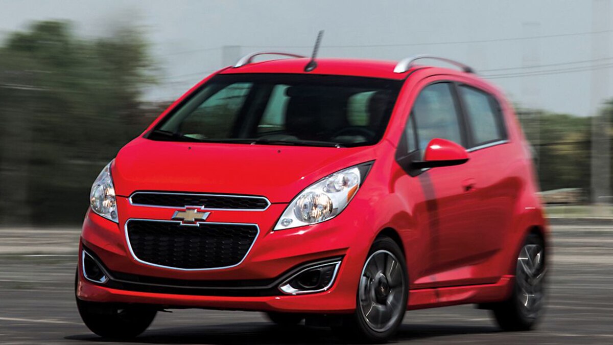 2013 Chevrolet Spark front left in red