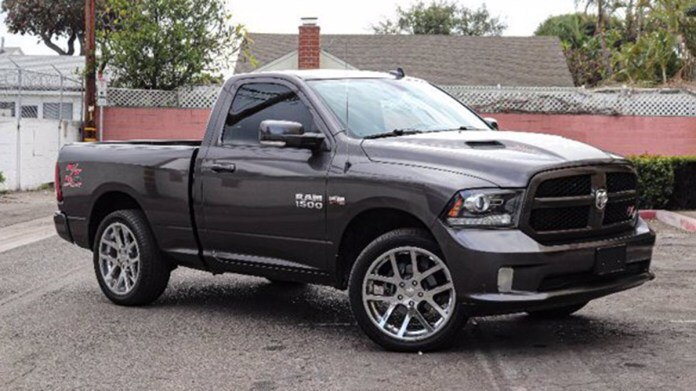 2016 Ram 1500 in charcoal.