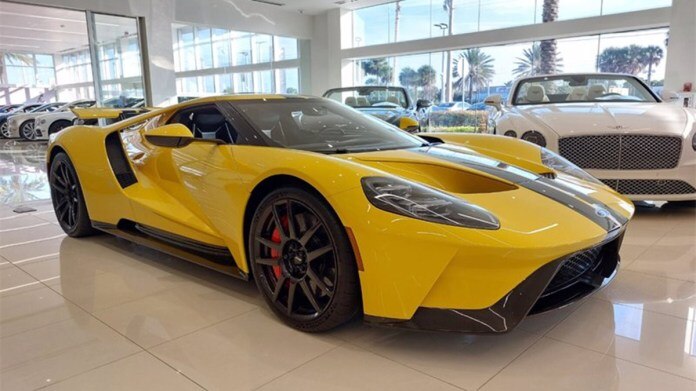 2019 Ford GT in yellow.
