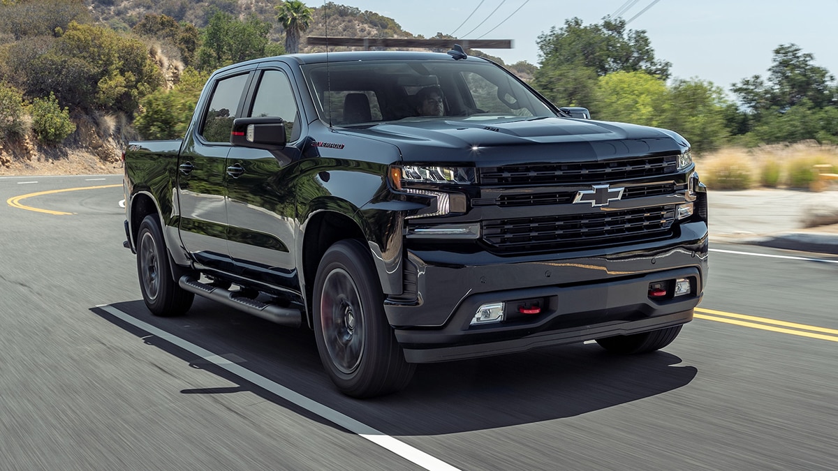 2021 Chevrolet Silverado 1500 RST front right in black