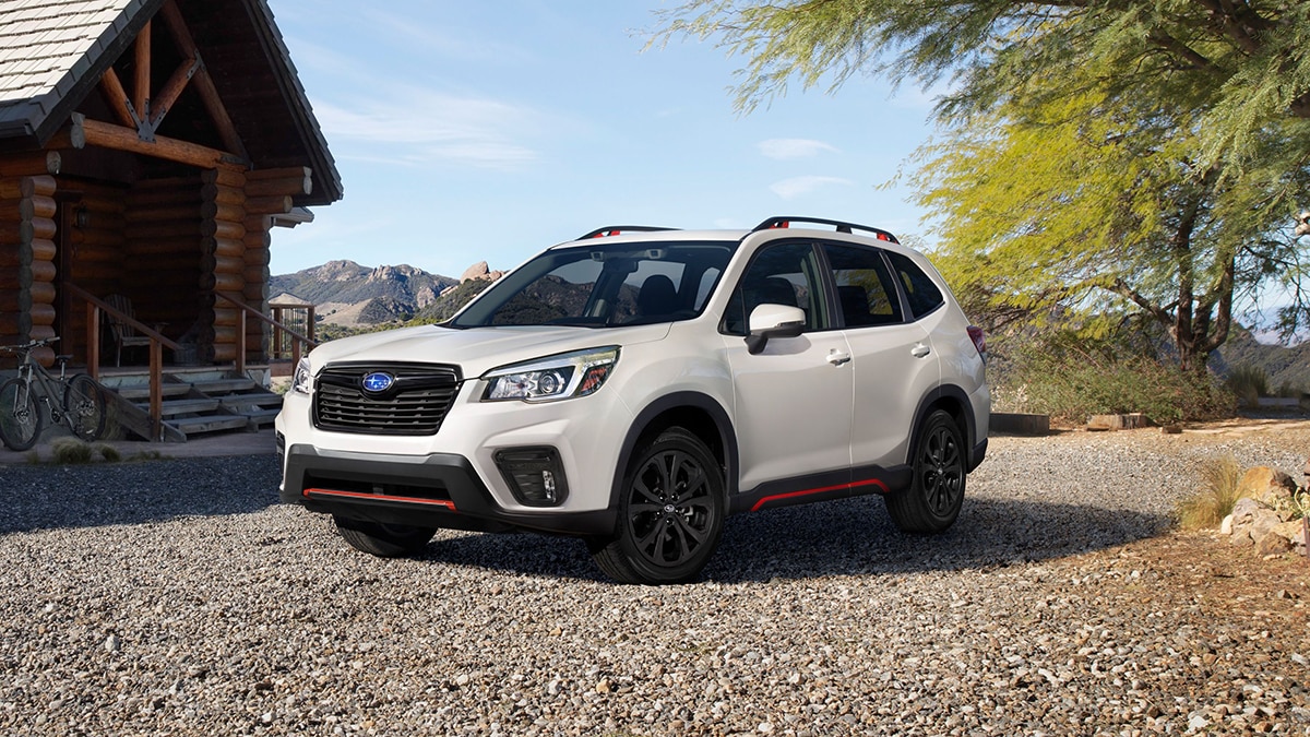 2021 Subaru Forester Touring front left in white