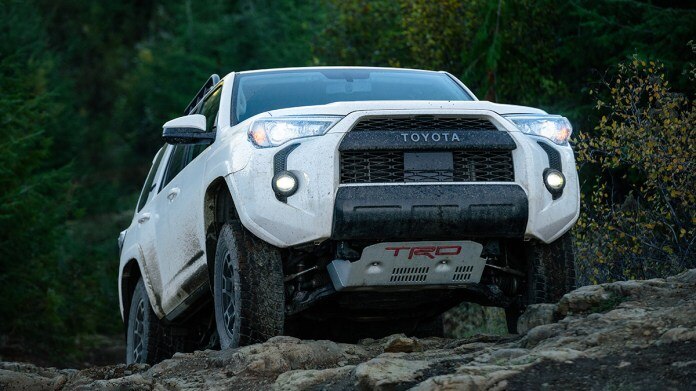 2021 Toyota 4Runner TRD Pro in white.