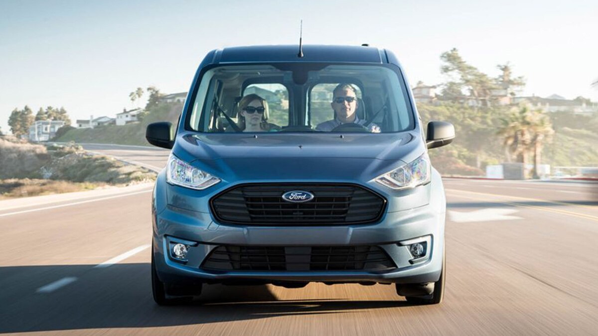 2022 Ford Transit Connect Front in blue