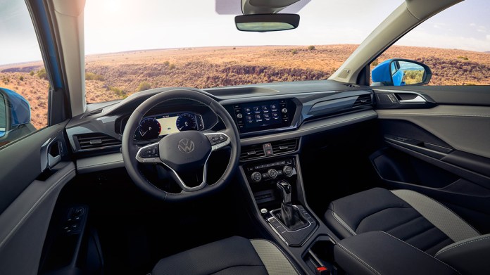 2022 Volkswagen Taos SEL interior.