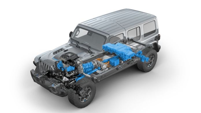 Jeep Wrangler 4xe battery pack system