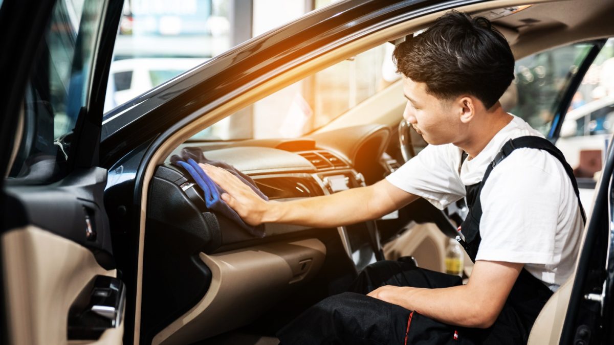 Steam cleaning of all plastic components in the car interior - Car Cleaning  And Wash Using Steam Technology - STEAM WASH TECHNOLOGY