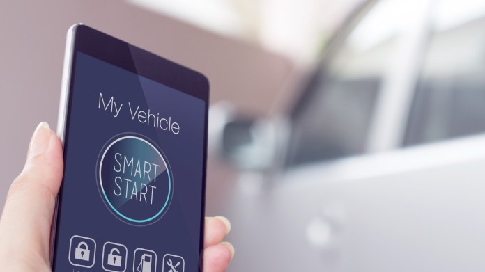 Smartphone remote start with 3G connectivity.