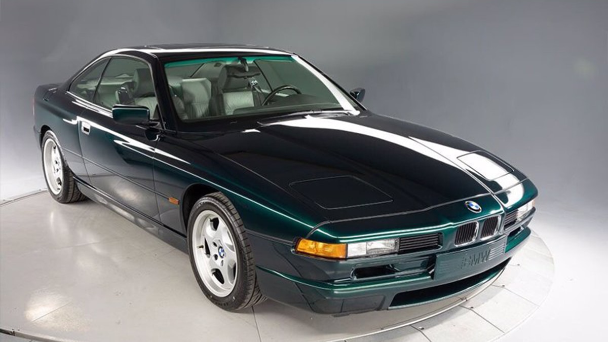 1995 BMW 850CSi front right in green
