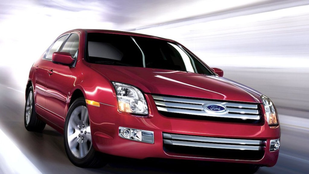 2009 Ford Fusion front right in red
