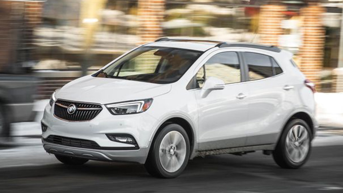 2019 Buick Encore front left in white