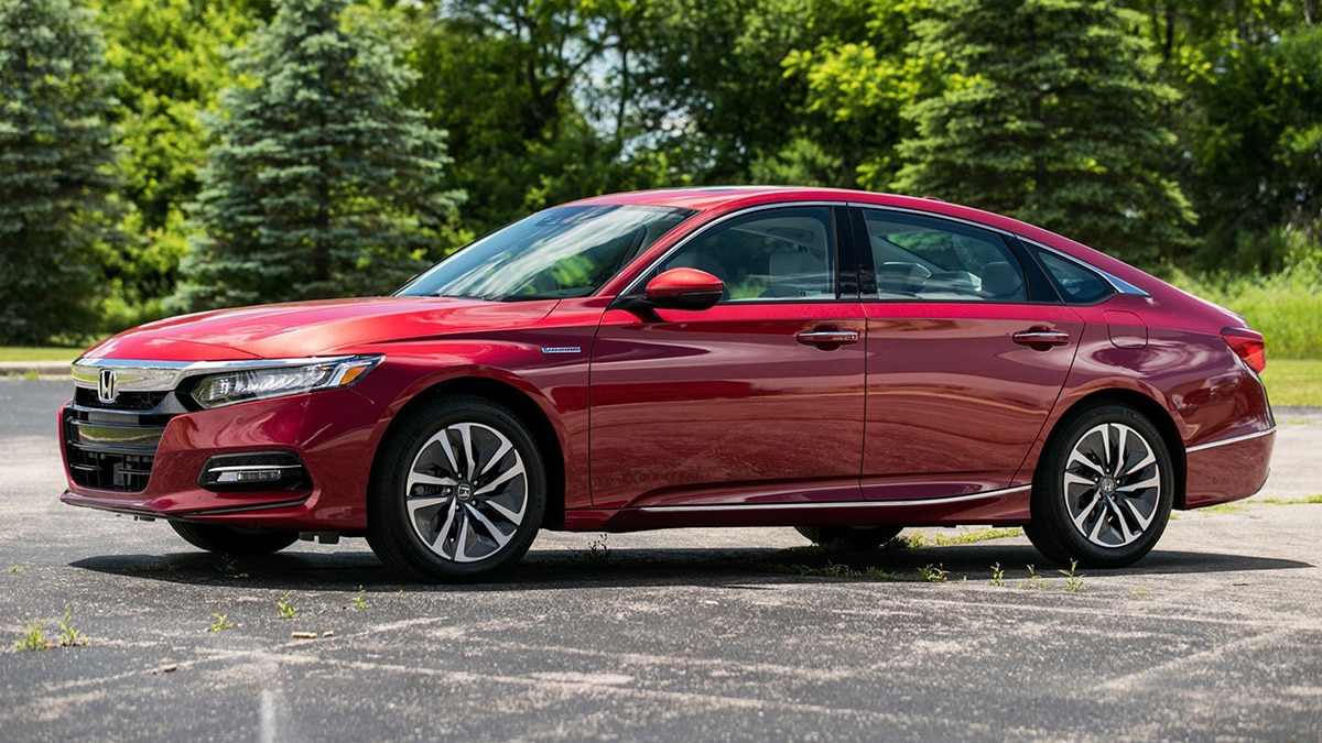 2019 Honda Accord LX profile in red