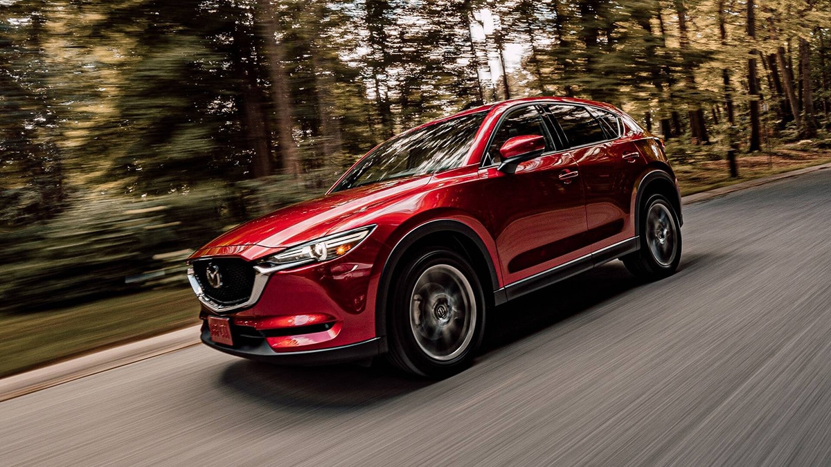 2021 Mazda CX-5 Signature front left in red