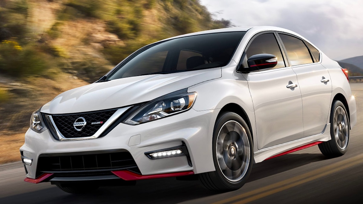 2019 Nissan Sentra NISMO front left in white