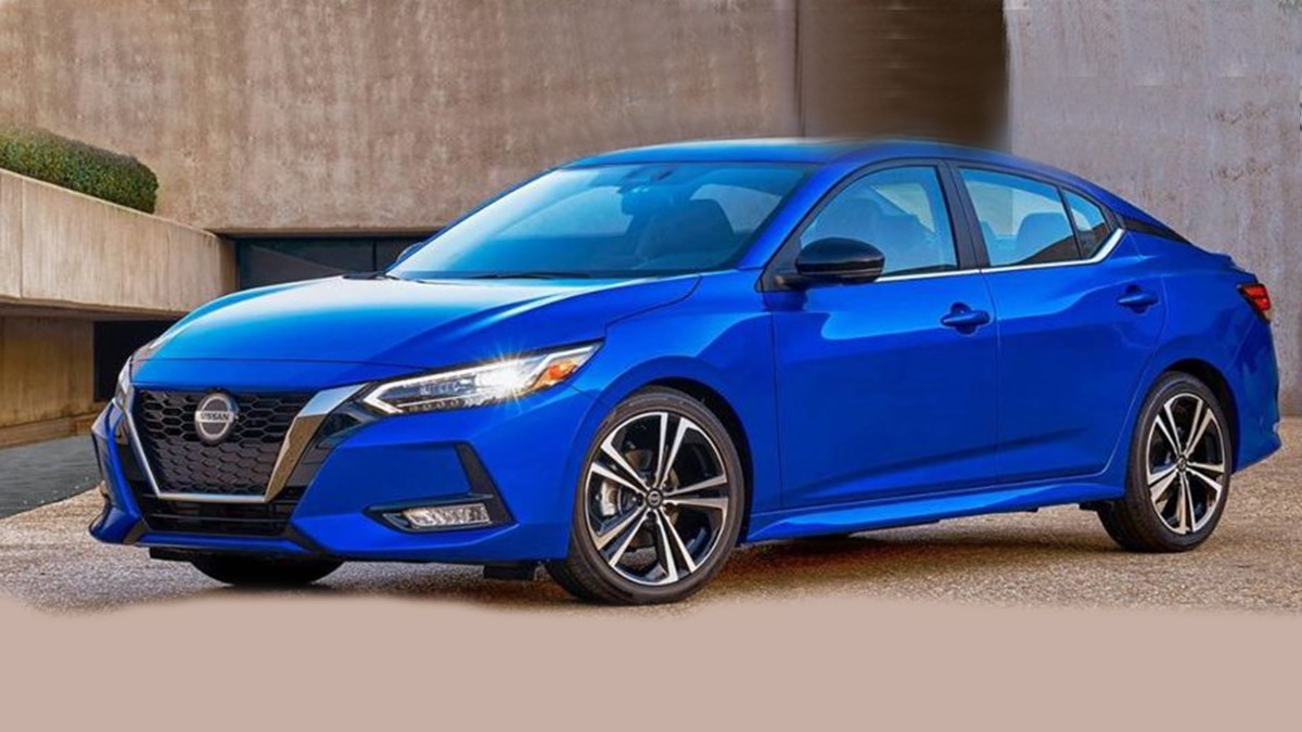 2019 Nissan Sentra SL front left in blue
