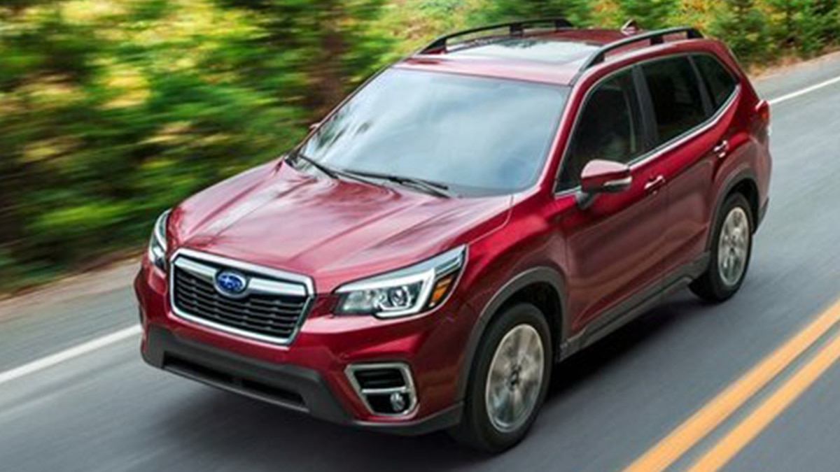 2019 Subaru Forester 2.5i Premium front left in red
