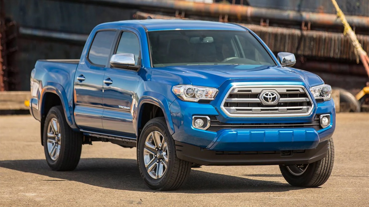 2019 Toyota Tacoma Limited front right in blue