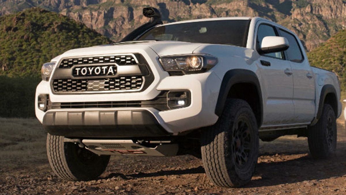 2019 Toyota Tacoma TRD Pro front left in white