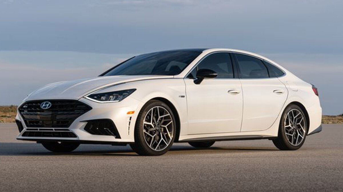 2021 Hyundai Sonata SEL front left in white