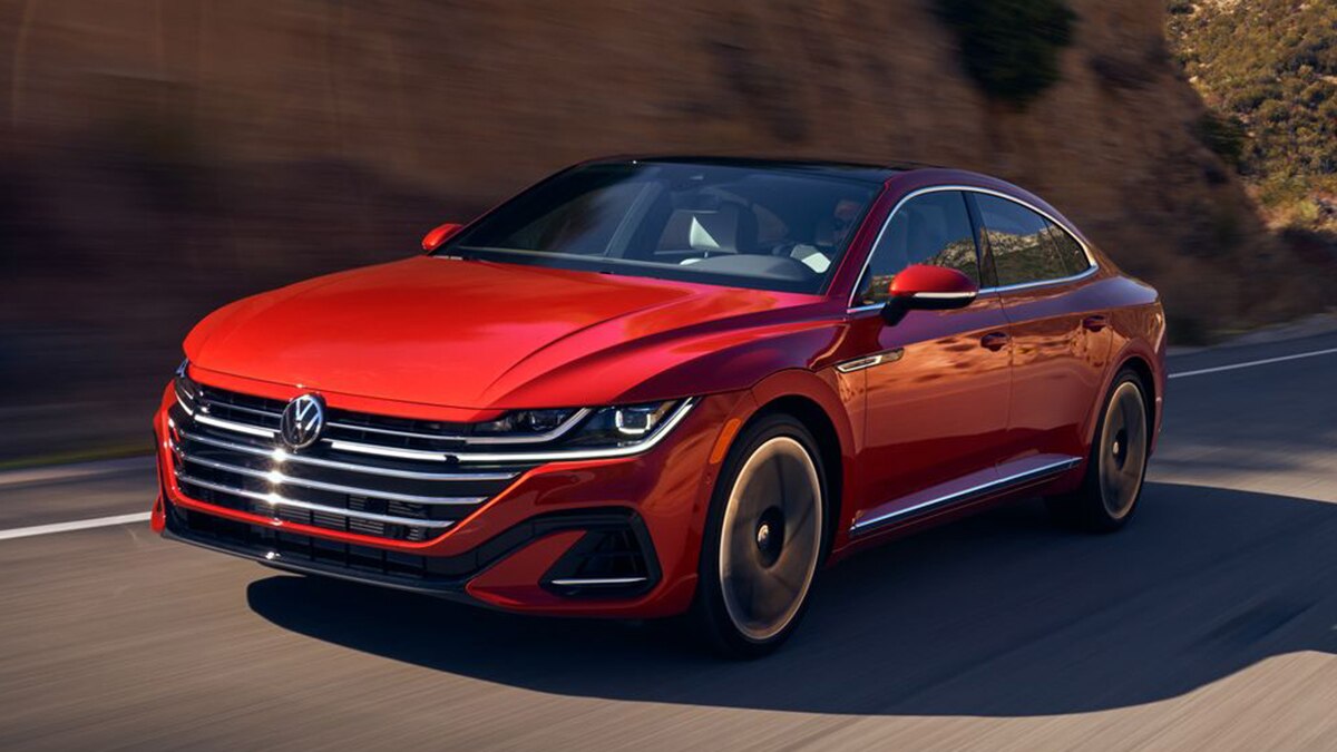 2022 Volkswagen Arteon front left in red