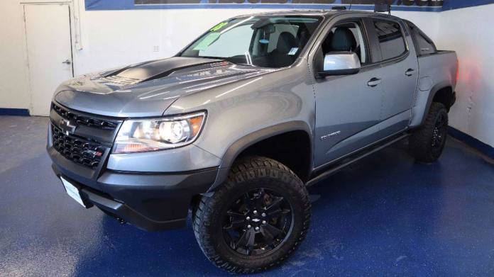 2018 Chevrolet Colorado ZR2 Diesel in silver.