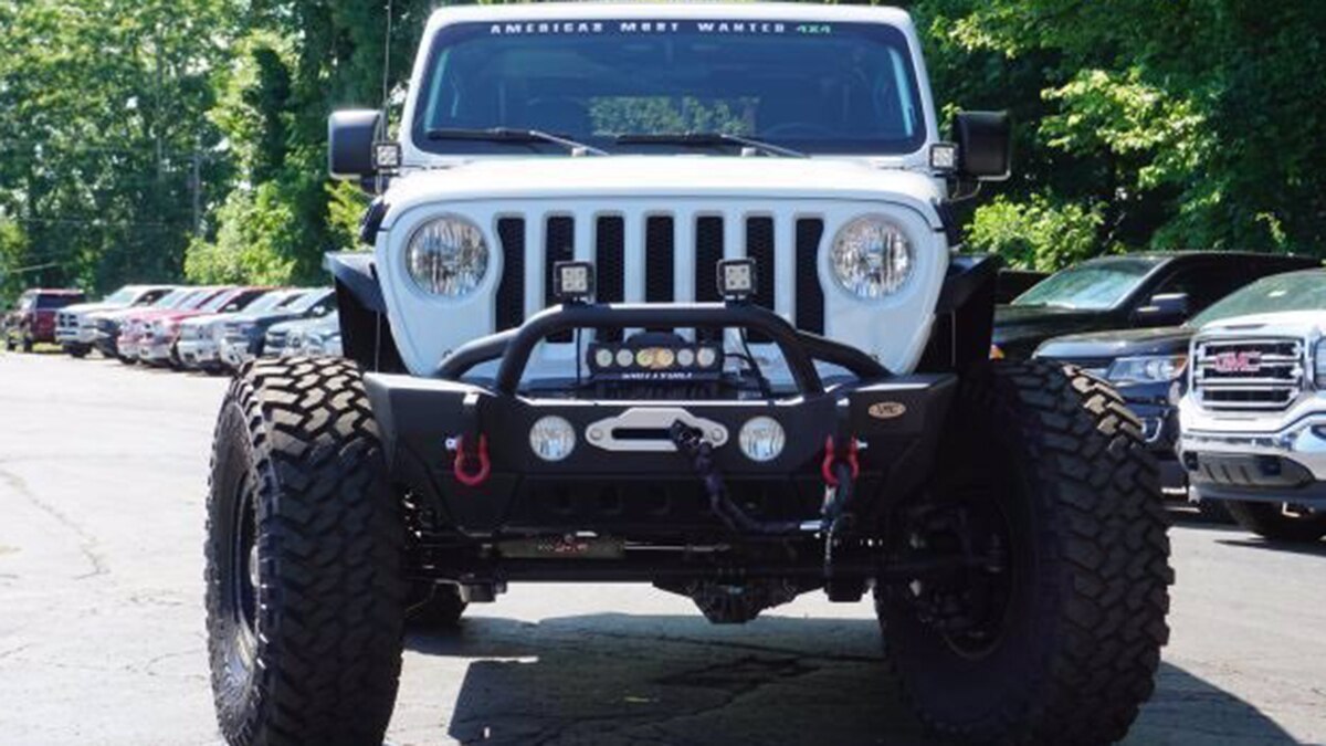 2020 Jeep Wrangler Sport front in white