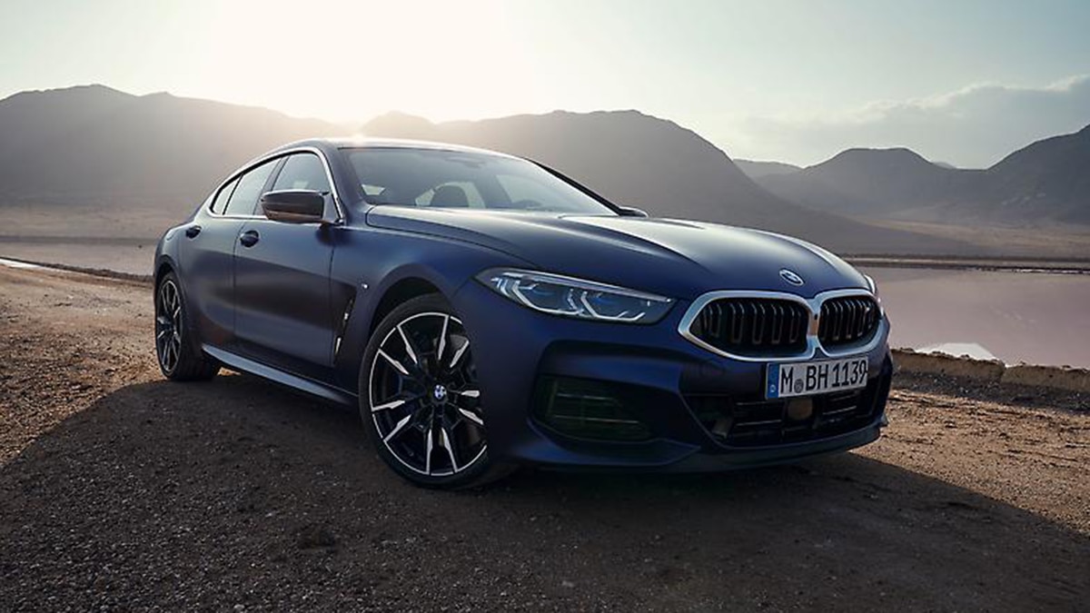 2023 BMW 840i Gran Coupe front right in blue