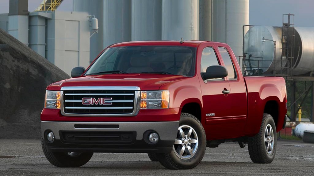 2012 GMC Sierra 1500 in red.