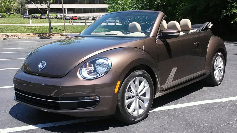 2016 Volkswagen Beetle Convertible in brown.