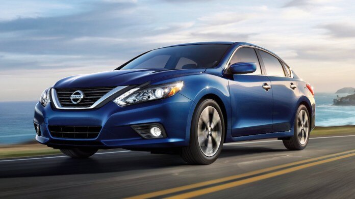 2017 Nissan Altima in blue.