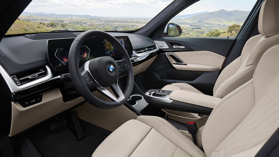 2023 BMW X1 interior.